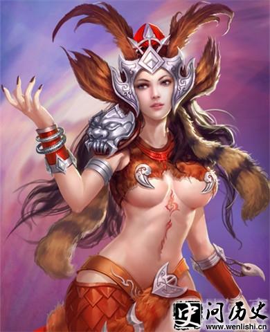 祝融夫人形象图 祝融夫人形象图