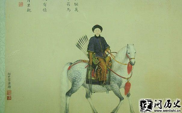 郎世宁所绘的王爷狩猎图