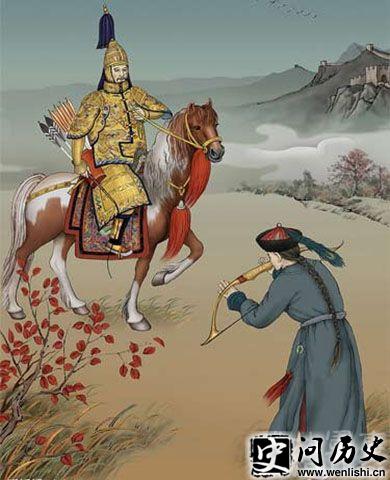 嘉庆黄帝戎装骑马图