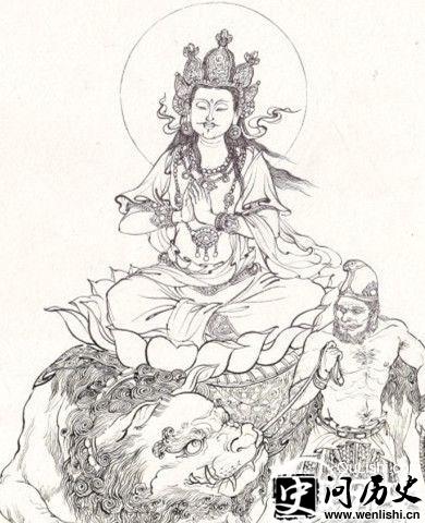 文殊广法天尊像