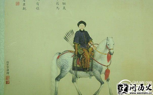 郎世宁所绘的王爷狩猎图