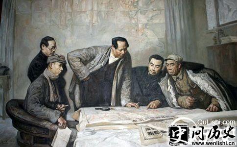 平津战役纪念馆内蜡像