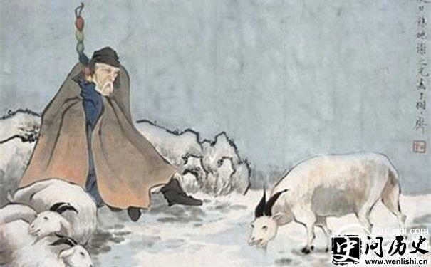 在北海放牧的苏武