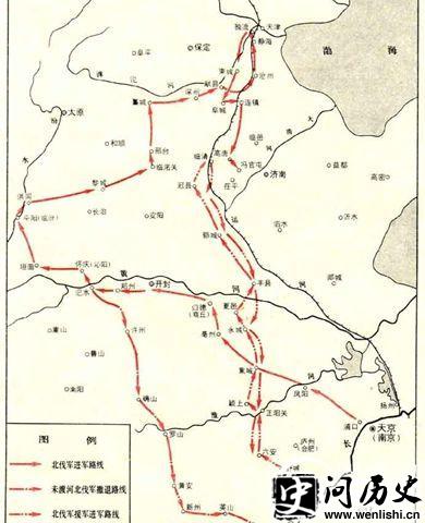 太平军北伐路线图