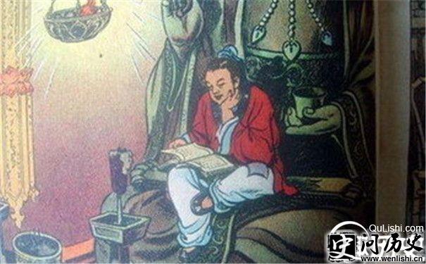 王冕僧寺夜读