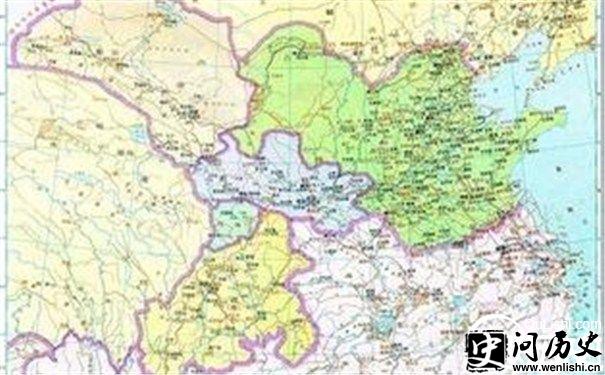 胡汉分治形势图