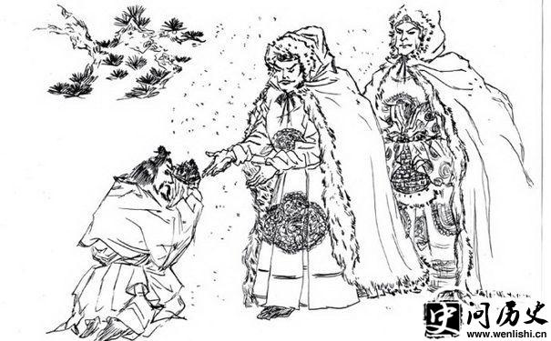 楚怀王雪中送炭图片