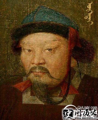 窝阔台油画