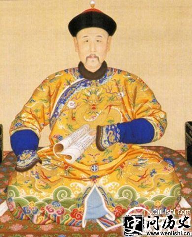 签订尼布楚条约的康熙皇帝画像