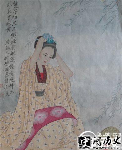 樊姬梳妆图