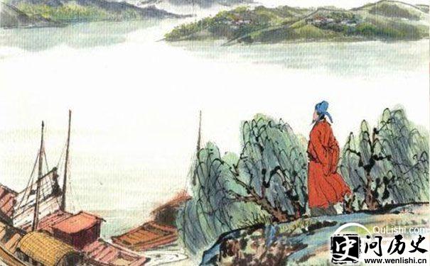 泊船瓜洲故事配画