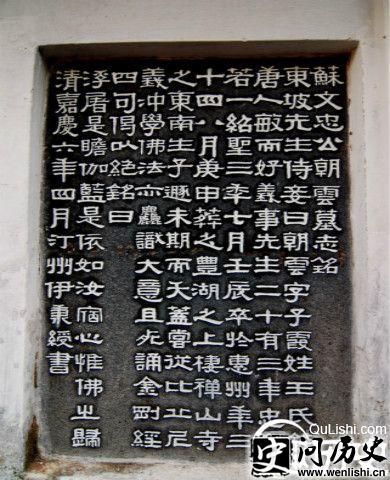 王朝云 墓志铭