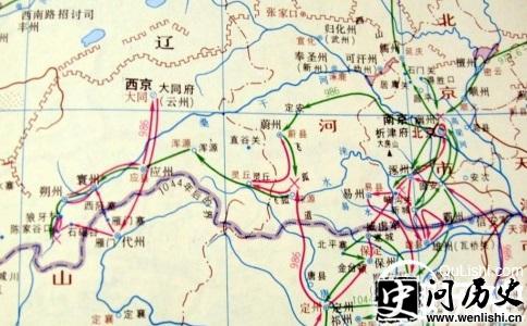 雍熙北伐地图局部图