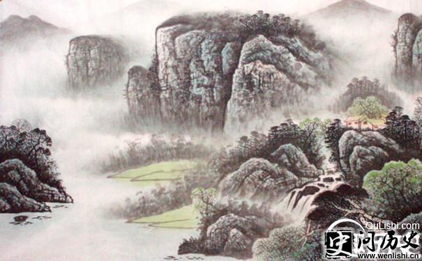 吴道子山水画