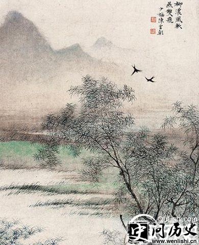 浣溪沙古诗配画