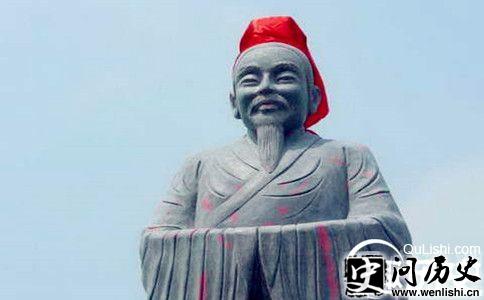 蔡邕石像