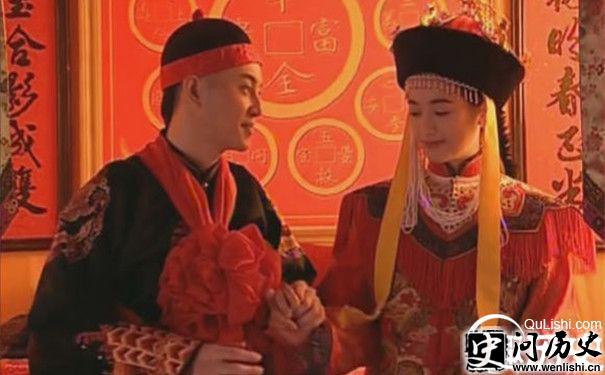 电视剧《乾隆王朝》丰绅殷德与固伦和孝公主成亲剧照