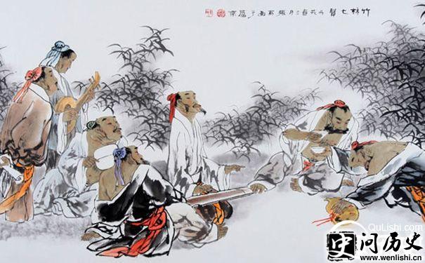 竹林七贤画像