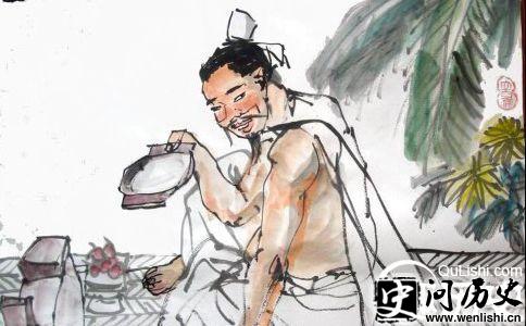刘伶画像