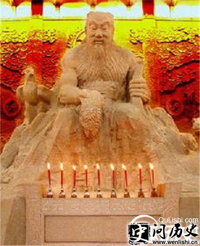秦献公父亲秦灵公雕像