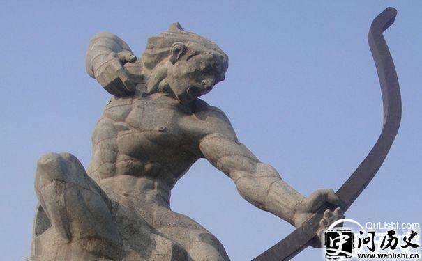 后羿雕像