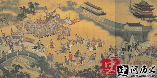 古代皇帝出行图