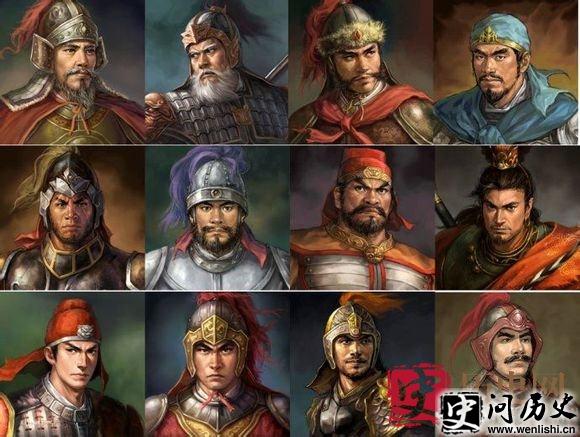 蜀国五虎将、魏国五良将、吴国五大将各是谁?