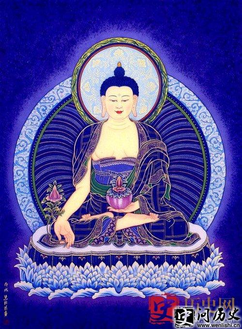 药师佛为什么会散发蓝色佛光?