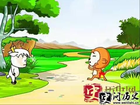 民间传说故事:小猴子的红屁股