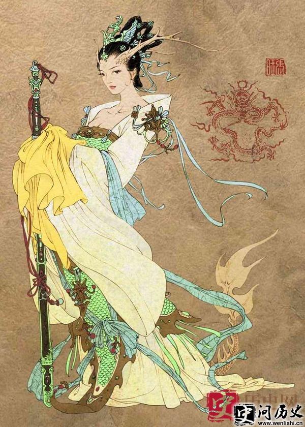 贵主还宫,洞庭凝碧;柳生不在,谁会此意?——龙女