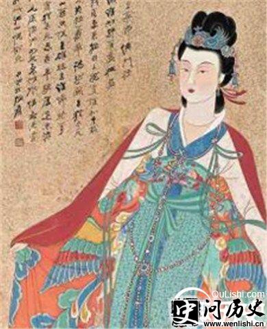 张大千的《红拂女》绘画