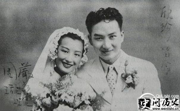 周璇与严华结婚照