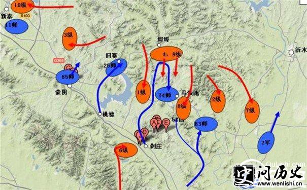 孟良崮战役地图