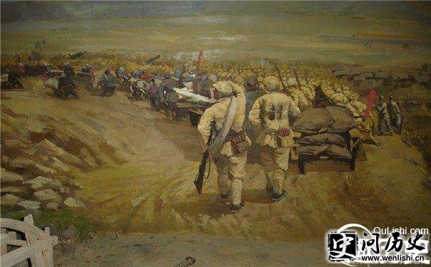 孟良崮战役油画
