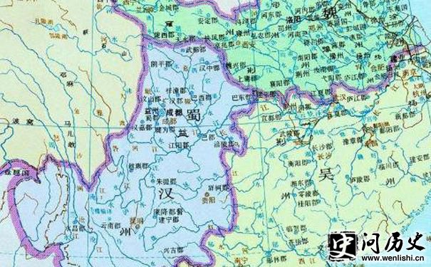 刘备鼎盛时期的地图