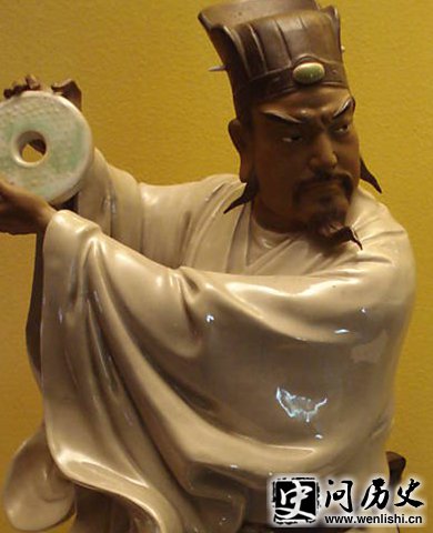 蔺相如陶瓷像 蔺相如陶瓷像