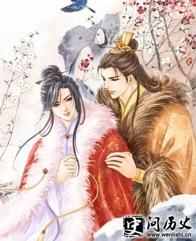 汉哀帝和董贤画像 汉哀帝和董贤画像