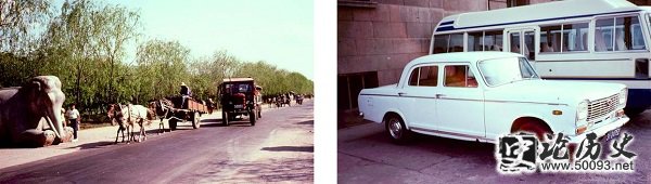 80年代老照片:街拍1981年的交通工具