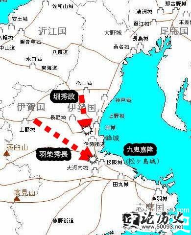 小牧长久手之战形势图