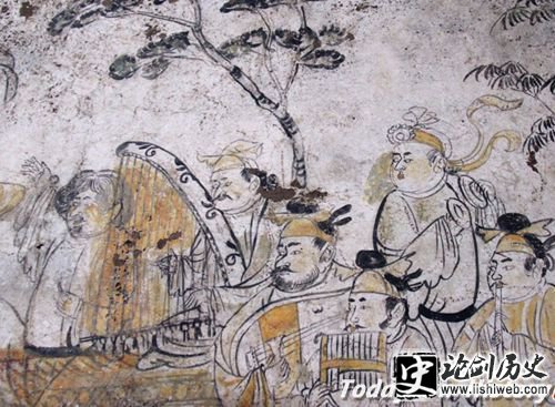 韩休墓壁画