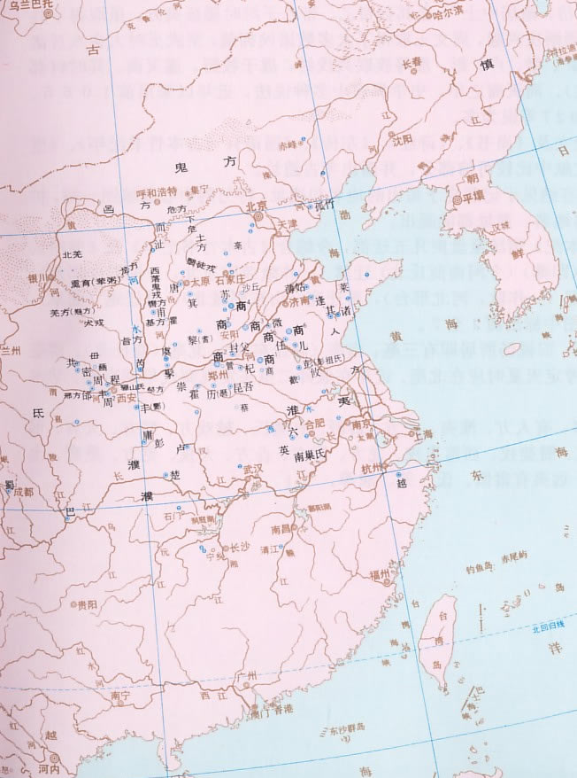 商朝地图